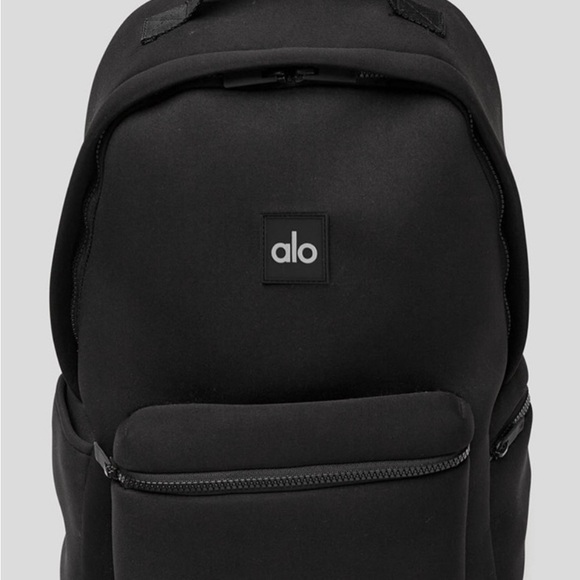 🎒BNWT ALO Yoga Stow Neoprene Backpack Col:black with pouch $328 - Picture 4 of 13